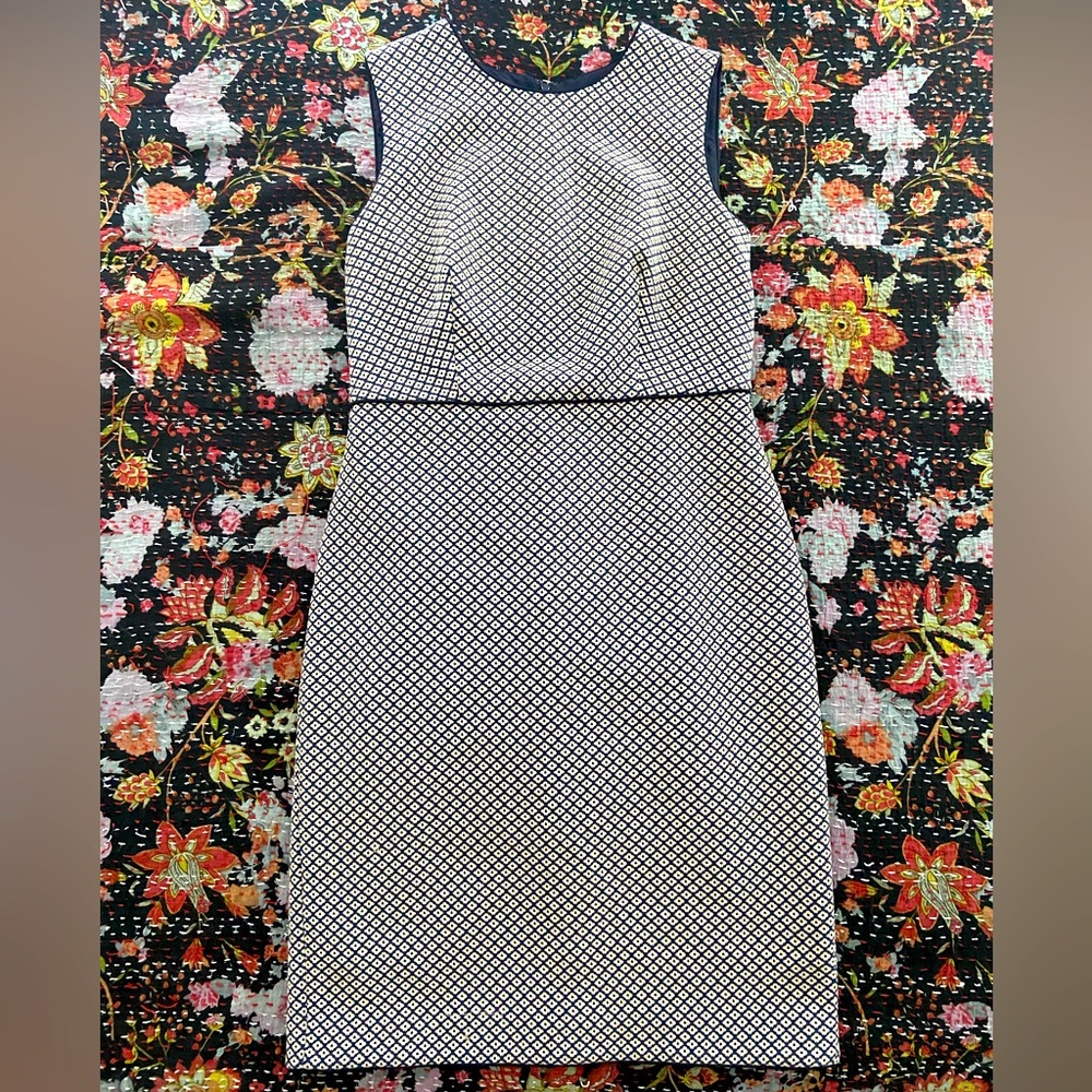Ann Taylor Petite floral textile work dress